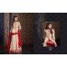 2312 BEIGE AND RED HARMAN BY MAISHA PARTY WEAR DRESS